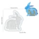 thumbnail image 3 of Molde para velas de conejito de Pascua, moldes para velas, molde reutilizable de conejito 3D, moldes de silicona para velas, moldes para manualidades, moldes para jabón, decoración de Pascua, 3 of 6