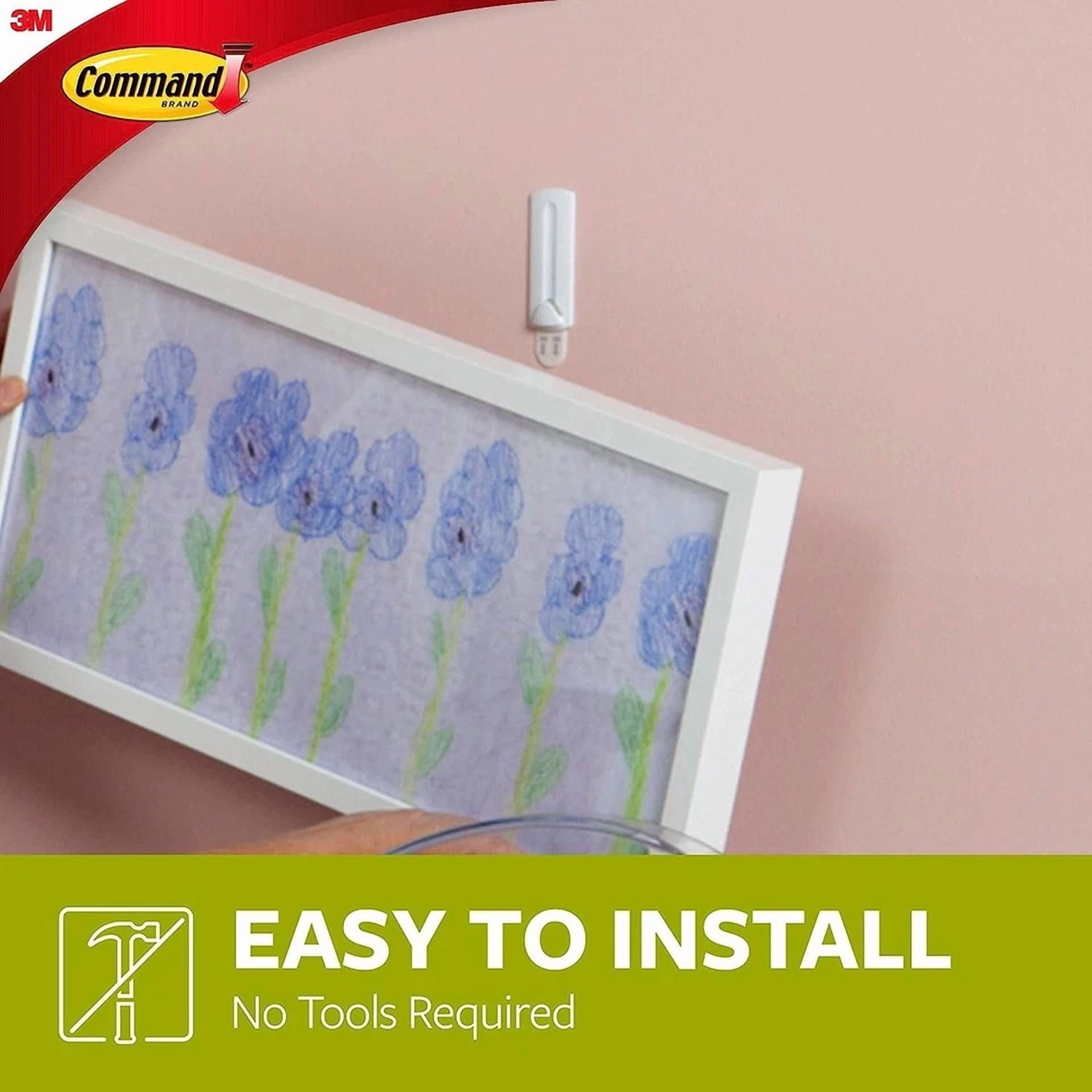CIRCLE- Command Wire-Back Picture Hangers, Indoor Use, 3-Hangers, 6-Strips, Decorate...