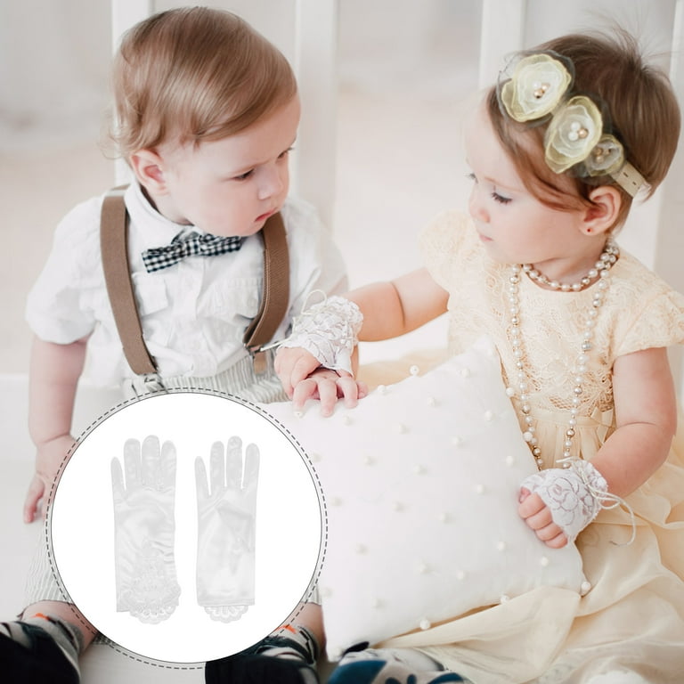 Flower girl lace gloves hotsell