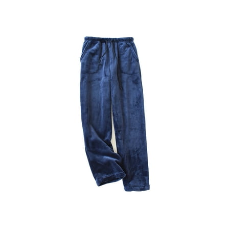 

XIAXAIXU Fleece Pajama Pants for Women Winter Warm Thick Solid Drawstring Lounge Night Sleepwear PJ Bottoms Trousers