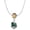 Light Blue, variant on Delight Jewelry Silvertone Green Enamel Alligator Spinner Mia Monkey Charm Necklace