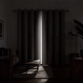 thumbnail image 3 of NEWEEN Blackout Curtains Thermal Insulated & Warm Protecting Curtains Eyelet for Living Room/ Bedroom, 52”W x 95”L,2 Panels,Black Curtains, 3 of 9