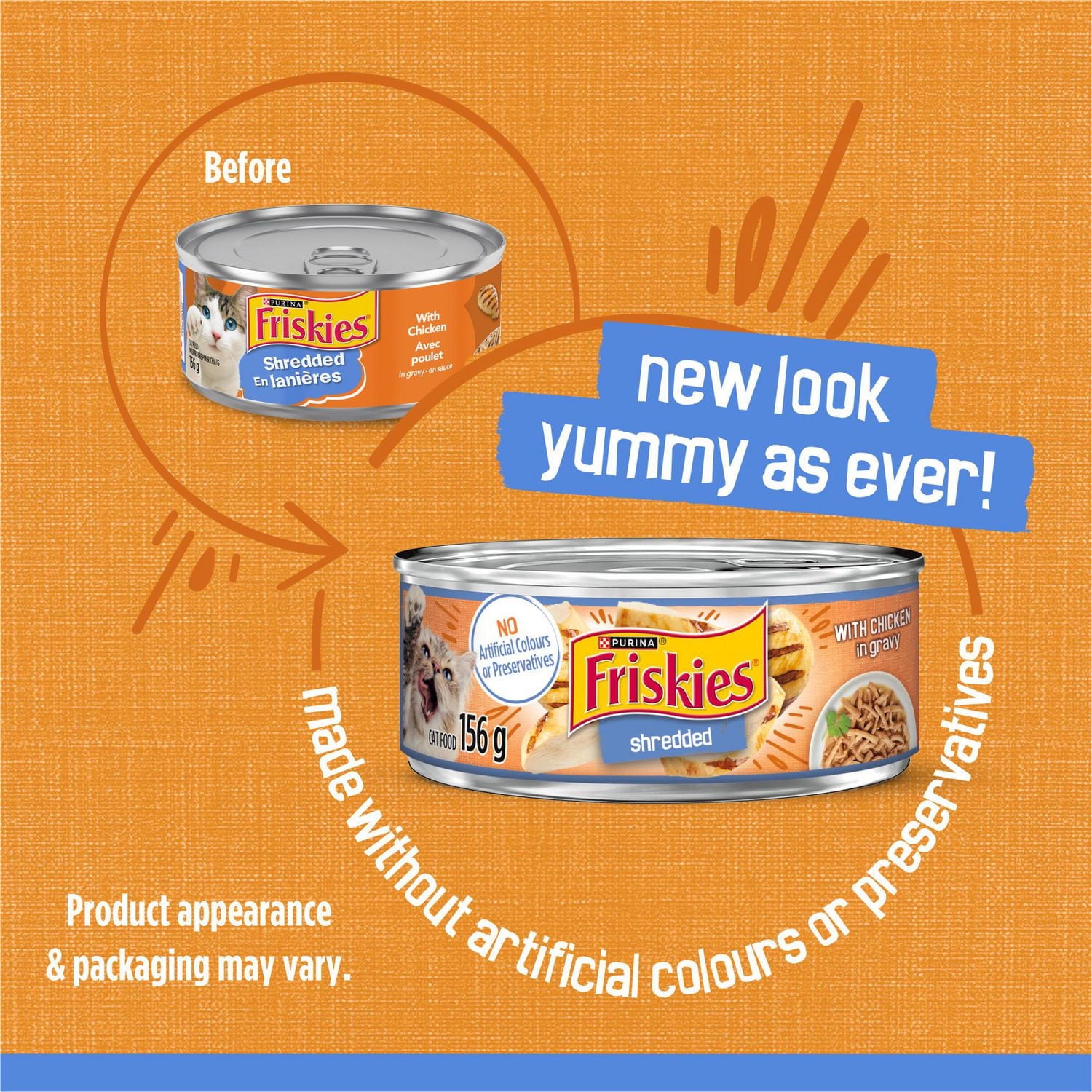 Friskies en Lanieres Diner de Poulet en Sauce Nourriture pour Chats
