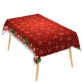 thumbnail image 6 of Nanqianyi Snowflake Cartoon Train Christmas Tablecloth,60"x84",Waterproof Stain Resistant, 6 of 6