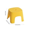 thumbnail image 4 of Non-Slip Bath Step Stool - ​​Mini Plastic Bathroom Stool​​ | ​​Textured Anti-Tip Base​​ with Rounded Edges | Stool​​ for Kitchen, Camping & Beach - Lightweight & Stackable (Yellow), 4 of 8