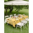 thumbnail image 3 of Outdoor Tablecloth with Umbrella Hole and Zipper, Sunflower Fall Rectangle Table Cloth 52x70 Inch Waterproof Tablecloth, Thanksgiving Floral Autumn Pastoral Picnic Table Cover for Patio Camping, 3 of 7