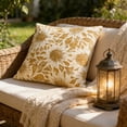 thumbnail image 5 of Elainilye Outdoor Waterproof Pillow Cover 18x18 in, Printing Decorative Cushion Cases for Patio Pool Garden Sofa, Classic Plaid Weave Texture Easy Clean, 5 of 6