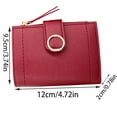 thumbnail image 3 of Women Change Purse Small Wallet Short Purse PU Coin Purse with Card Slot, 3 of 20