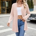 thumbnail image 5 of Siilsaa Light Weight Cardigan Women Long Sleeve V-Neck Button Down Cardigan Knit Shrugs Sweater Pink,S, 5 of 5