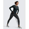 thumbnail image 4 of CRZ YOGA Seamless Long Sleeve Shirts for Women Workout Athletic Running Yoga Tops, 4 of 6