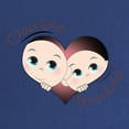 thumbnail image 2 of CafePress - Cute Double Trouble Twins Maternity Dark T Shirt - Maternity Dark T-Shirt, 2 of 3