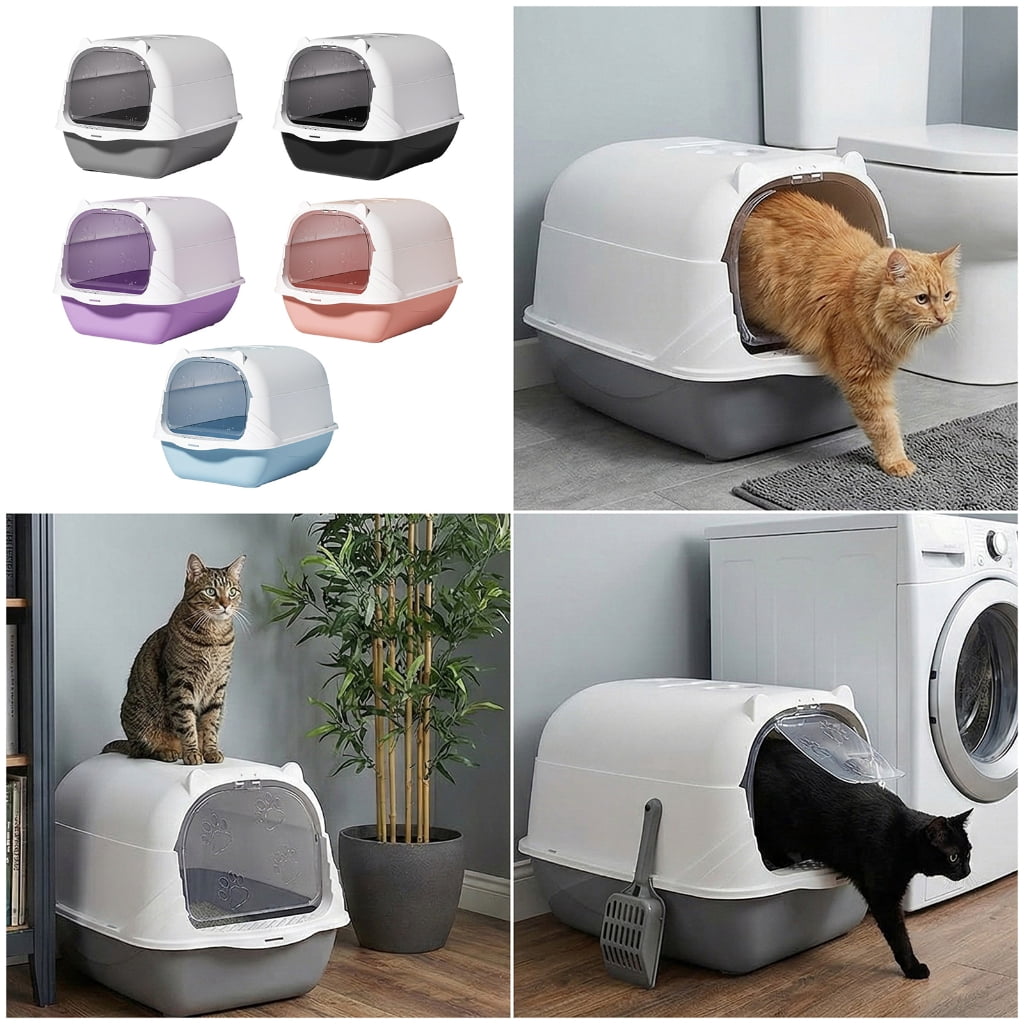 Extra Large Enclosed Litter Box with Filter and Removable Lid for Simple