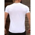 thumbnail image 4 of Camisetas casuales de hombre con estampado "Disculpa, llego tarde, no quiero venir", cuello redondo y manga corta, ideales para verano y tiempo libre., 4 of 5