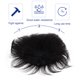 thumbnail image 3 of FOMIYES Male Bald Patch De Humano Negro Con Clip Y Malla Cómoda Ideal Para Fiesta Y Cosplay, 3 of 5
