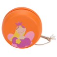 thumbnail image 2 of Juguete de bola de yoyo de madera - lindo patrón de dibujos animados para niños (princesa naranja), 2 of 10