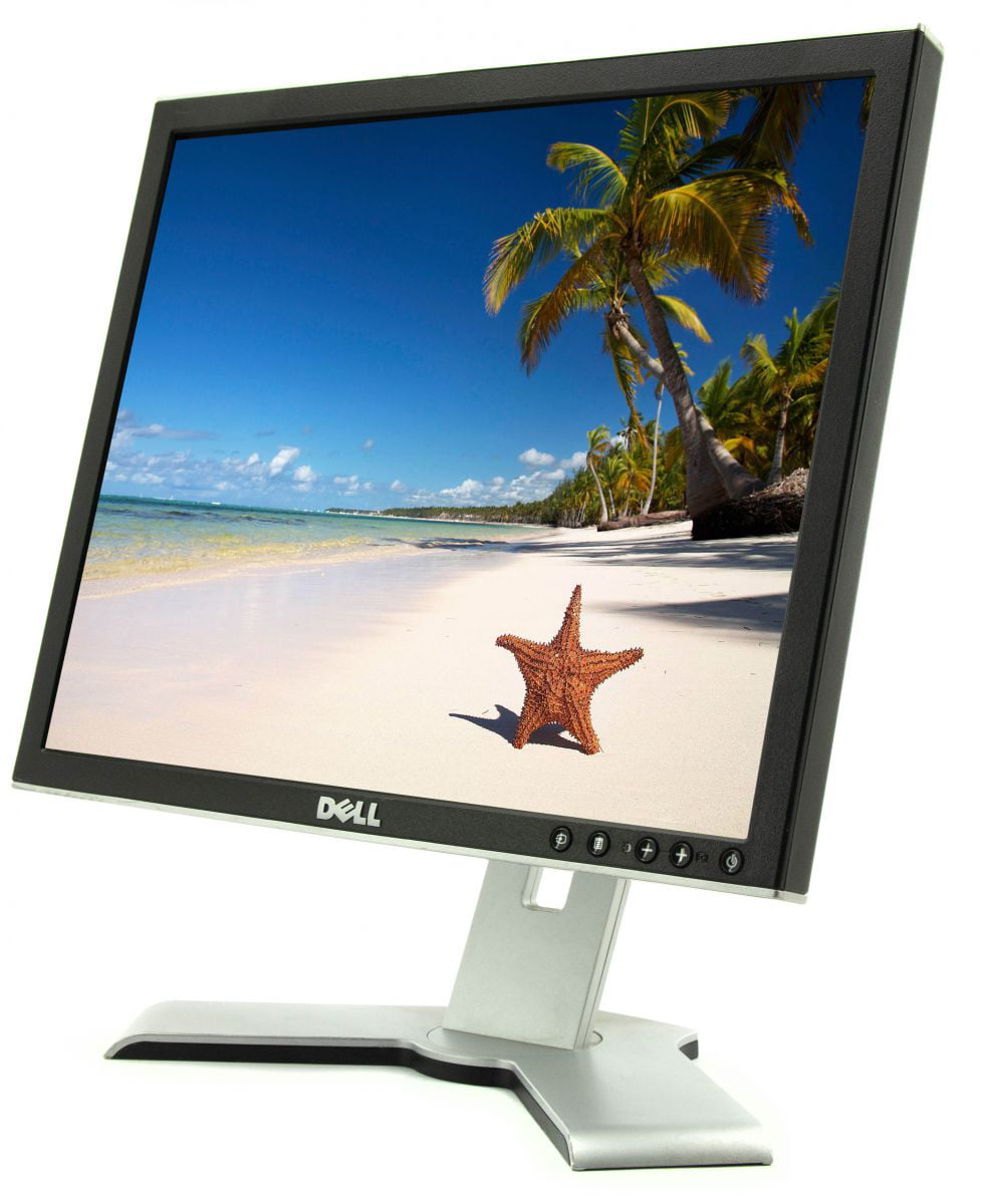 Dell 17" UltraSharp LCD Monitor BLACK w/4-Port USB Hub DVI VGA 5ms 1708FP C182J 
