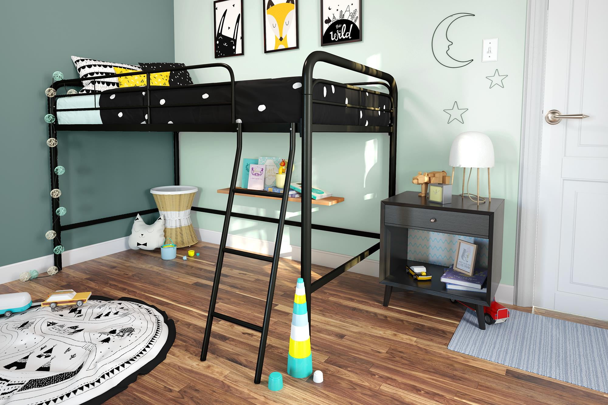 walmart loft bed with slide