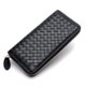 thumbnail image 3 of Cartera larga de piel auténtica de estilo coreano para mujer, hecha a mano, de piel de oveja, tejida, para tarjetas, sencilla, 3 of 5