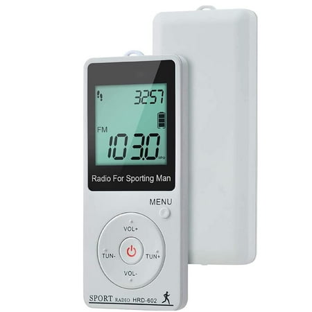 Mini Portable Am/FM Pocket Radio, Built-in Pedometer AM FM Pocket ...