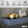thumbnail image 3 of Karran Usa CCV300G Cinox 15-3/4" Circular Stainless Steel Vessel Bathroom Sink - Gold /, 3 of 7