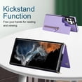 thumbnail image 6 of New Zipper Wallet Case for Samsung Galaxy S22 Ultra, Luxury PU Leather Crossbody Lanyard Shoulder Strap Magnetic RFID Blocking Cover with Kickstand Card Slots Holder Shockproof Case,6 Color, 6 of 10