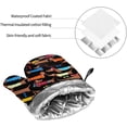 thumbnail image 3 of Cute Dachshund Oven Mitts and Pot Holders Set Funny Dogs Print Kitchen Gloves Heat Resistant Hot Pads for Microwave BBQ Cooking Baking Grilling (4pcs), 3 of 6