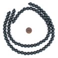thumbnail image 2 of The Bead Chest Charcoal Natural Wood Beads 10mm Black Round Large Hole 16 Inch Strand, 2 of 3