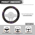 thumbnail image 5 of Uorisanigo Rose Warm Steering Wheel Cover for Winter Unique 15 Inch Car Steering Wheel Protector with Elastic Edge Non Slip Car Steering Wheel Cover for Most Vehicle Gift for Mom, 5 of 8