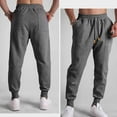 thumbnail image 6 of Inleife Mens Solid-Color Casual Loose Sporty Sweatpants Fitness Warm Pockets Drawstring Elastic Waistband Pullover Sweatpants, 6 of 6