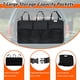 thumbnail image 4 of Organizador para cajuela de coche, bolsa colgante de gran capacidad para coche con 7 bolsillos ampliados, 2 barras largas mágicas, bolsa de almacenamiento organizada, color negro, 4 of 7
