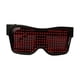 thumbnail image 1 of Control De Aplicación De Anteojos LED Bluetooth Para Raves Fun Flashing Display Texto Rojo Sunnimix cosplay anime bluetooth, 1 of 8