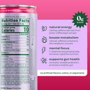 Bloom Nutrition Sparkling Energy Drink, Strawberry Watermelon, 12 fl oz Single Can