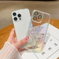 thumbnail image 3 of Compatible with iPhone Case,Colorful Laser Holographic Butterfly Liquid Sand Clear Camera Lens Protection Soft Shockproof Cover Phone Case (Clear,iPhone 15), 3 of 5