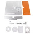 thumbnail image 2 of Woodworking Benches Router Plate, 8mm Thickness Efficient Easy To Install Wide Application Aluminum Router Plate  For Drilling, 2 of 8