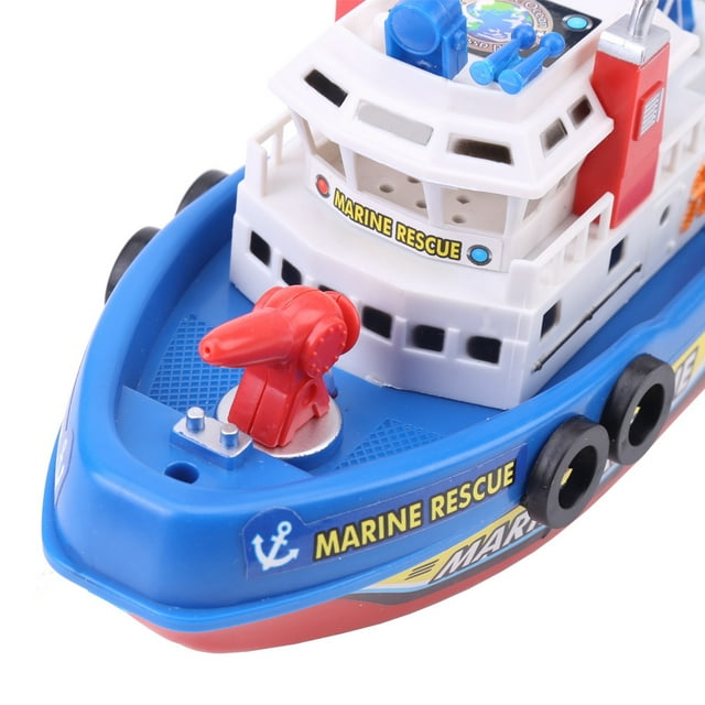 Juguete para botes de bomberos niños Modelo de barcos de pulverización de agua para niños con sonido y luz de flash ANGGREK Otros