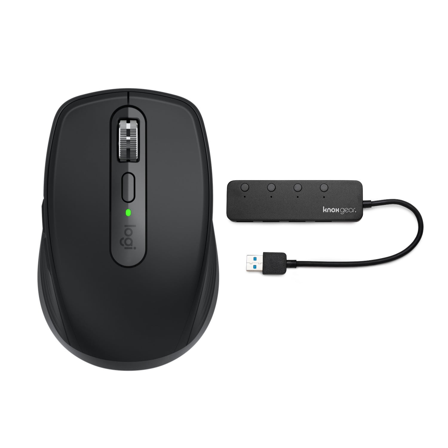 Spreek luid correct Schrijf op Logitech MX Anywhere 3 Compact Performance Mouse (Black) with 4-Port USB  Hub - Walmart.com