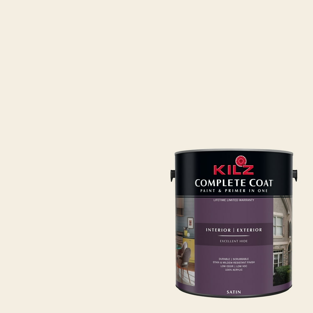 Swiss Coffee, KILZ Complete Coat Interior/Exterior Paint & Primer in