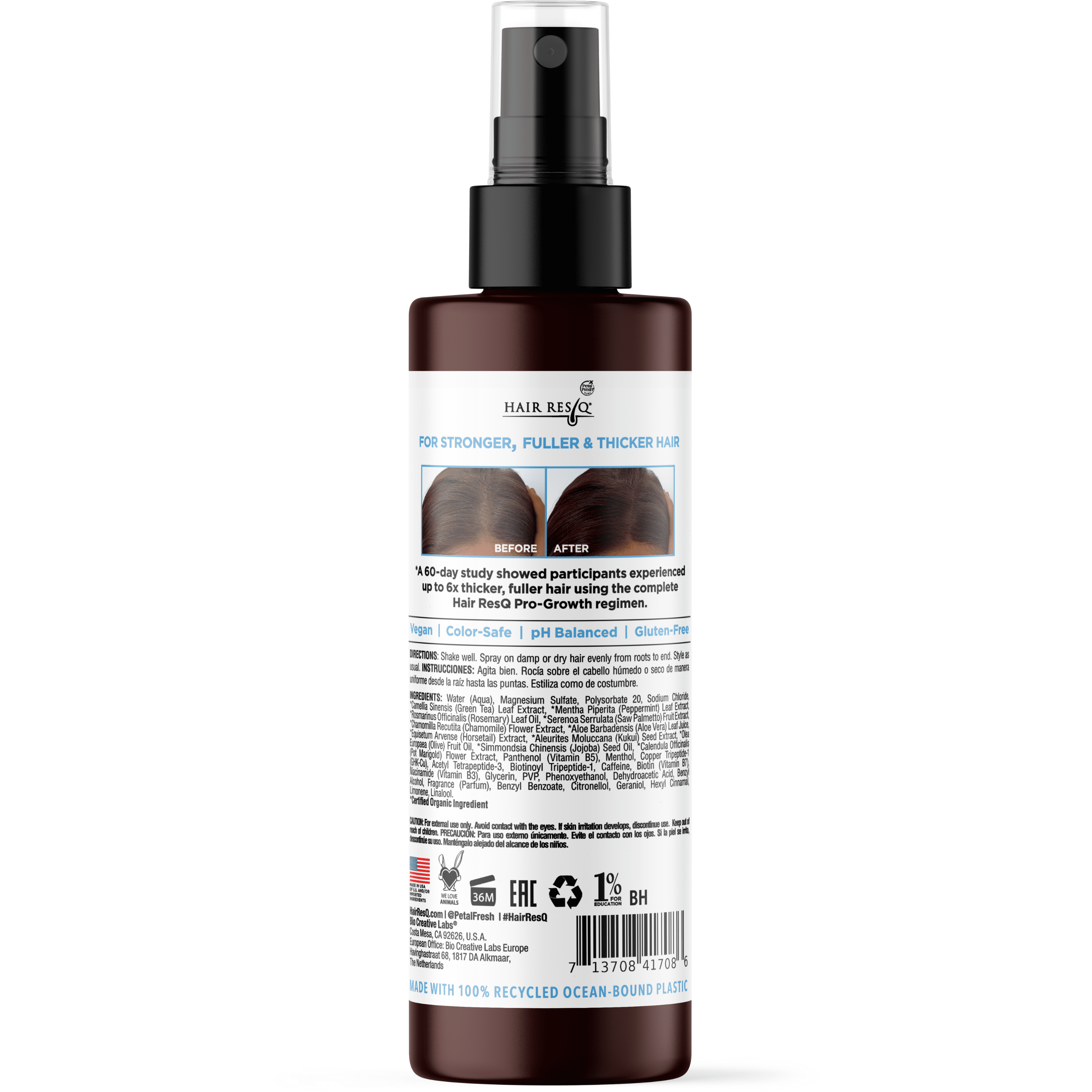 Petal Fresh Pure Hair ResQ Advanced Biotin Thickening Formula Volumizing Pro-Growth Spray, 5oz