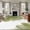 Green, variant on Sage Green Gold Round Area Rug 3.3 FT, Non Slip Small Entryway Kitchen Mat, Aesthetics Flower Boho Watercolor Art Washable Soft Circular Rug Non-Shedding Door Mat for Bathroom Playroom Kids Room