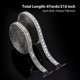 thumbnail image 3 of Cintas autoadhesivas de diamantes de imitación YONGSHENG Plata 2 rollos 3 yardas, 3 of 3