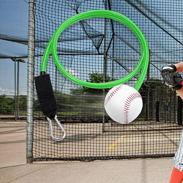 Baseball Pitching Bands, Baseball Exercise Rubber Band, Conditioning Equipment Resistance Band Baseball Trainer, for Stretching Softball Green