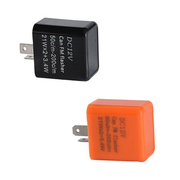 GOOHOCHY Black Motorcycle Flasher 3Pcs 1.9X1.3in