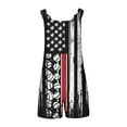 thumbnail image 4 of Drses Cute Short Jumpsuits Women Print Rompers One Piece Wide Leg Shorts Overalls Sleeveless Jumpers Pockets, 4 of 5