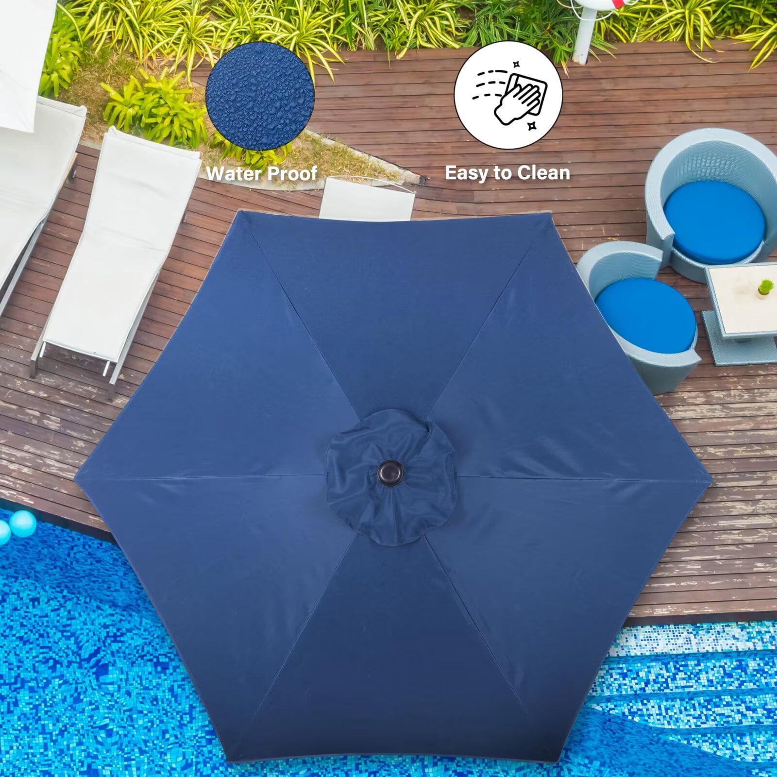 best offset patio umbrellas 2017 Best Choice Products 10' Solar LED Offset Umbrella Outdoor Living Review