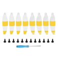 thumbnail image 1 of Hélices de fibra de carbono RC Sunnimix 8 Uds Plegables de Liberación Rápida CW CCW Blanco amarillo, 1 of 5