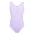 thumbnail image 4 of Yruioon Ballet Leotards for Girls Sleeveless Dance Gymnastic Leotards Dress with Chiffon Tied Skirts Lavender 5-6, 4 of 7