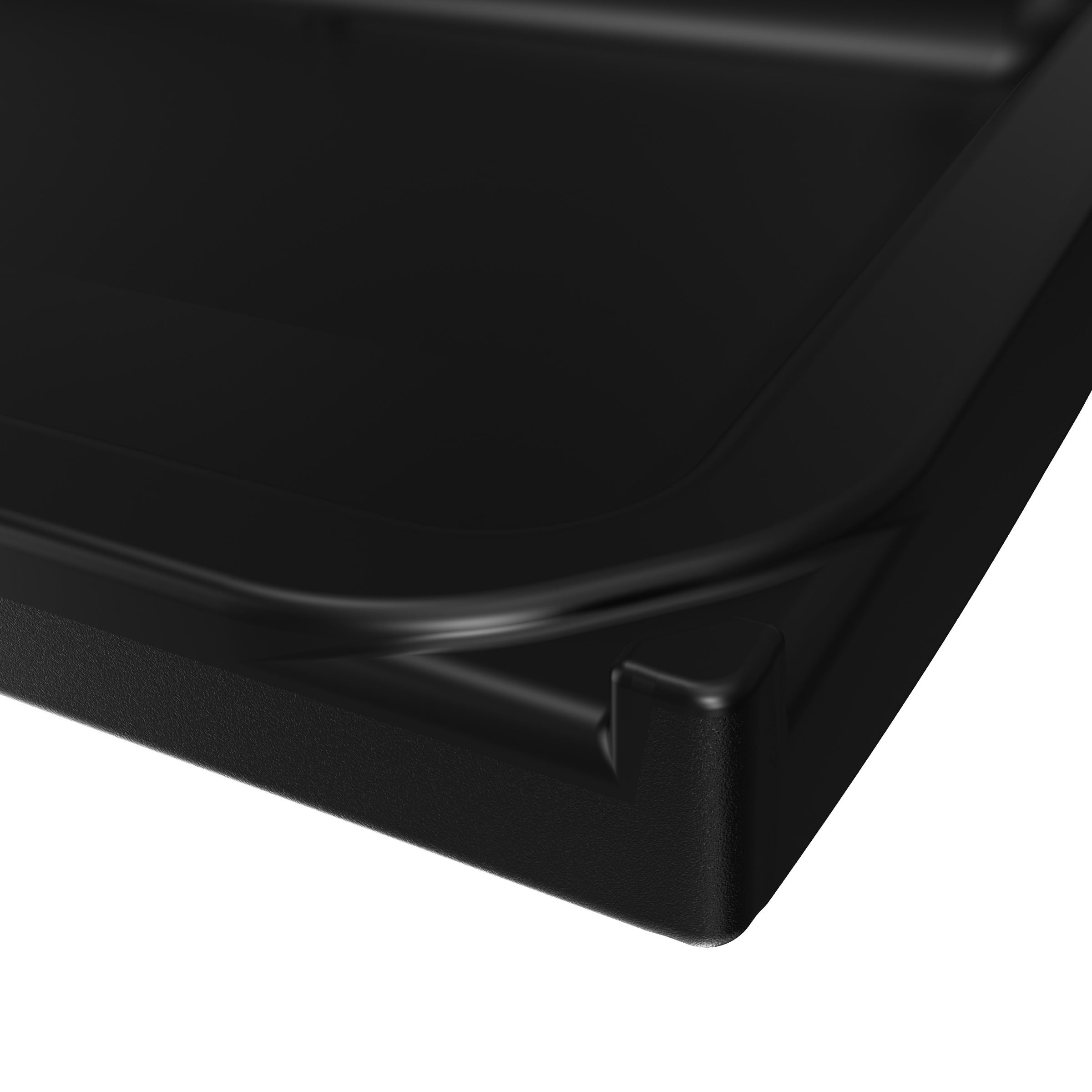 Foundations Elements Baby Changing Station, One-Person Installation, Space-Saving, Black (300-EH-02)