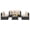 Black Rattan Khaki Cushion, variant on Walsunny 5 Pieces Patio Furniture Sets, Outdoor Wicker Rattan Patio Conversation Set with Cushions and Glass Table for Backyard, Garden,Pool, Silver Rattan Dark Blue Cushions