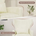 thumbnail image 6 of CQSXDA Modern Velvet Accent Chair, Mid Century High Back Armchair for Living Room, Reading Chair, 6 of 6