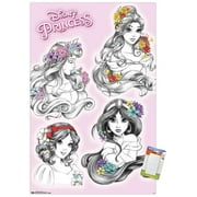 Disney Princess - Sketch Wall Poster, 14.725" x 22.375"